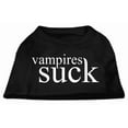 thumbnail image 1 of Halloween Pet Dog  Cat Shirt Screen Printed, "Vampires Suck", 1 of 10