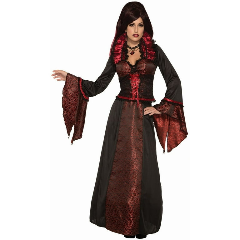Fashion Halloween Vampire Costume Queen Long Maxi Dress Party Witch Costumes  Women Roleplay Goth Clothes Masquerade Party Cosplay From Haomaoo, $30.41