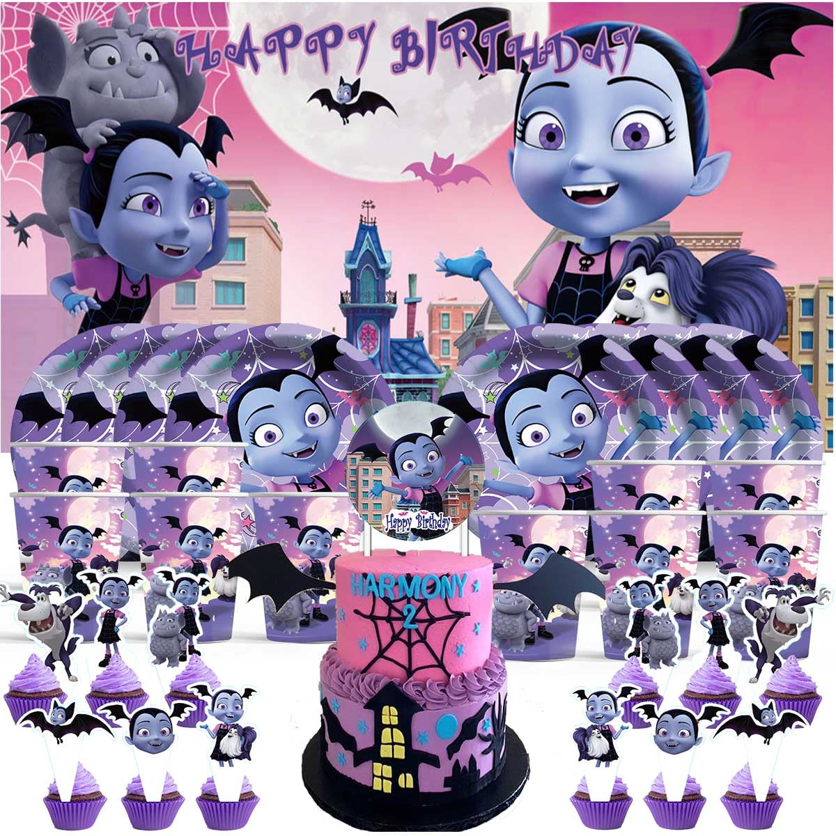 Vampirina Party Confetti – 200 Pieces, White Paper Decorations For Birthdays & Events