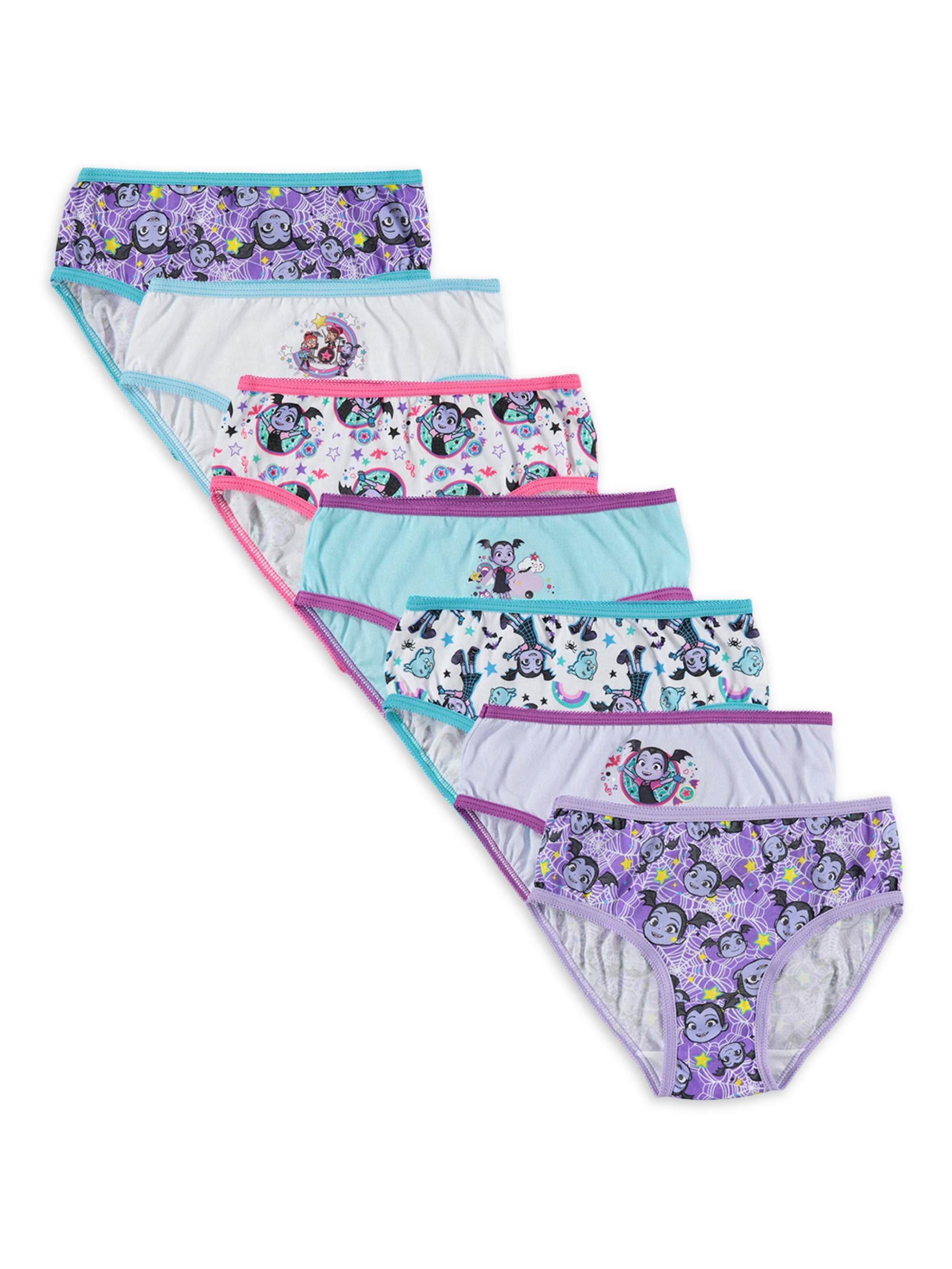 Vampirina Little Girls Panties, 7 Pack, Sizes 4-6