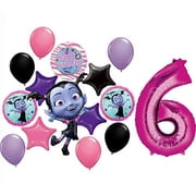 Vampirina Party Supplies 6th Birthday Balloon Bouquet Decorations 15 piece kit