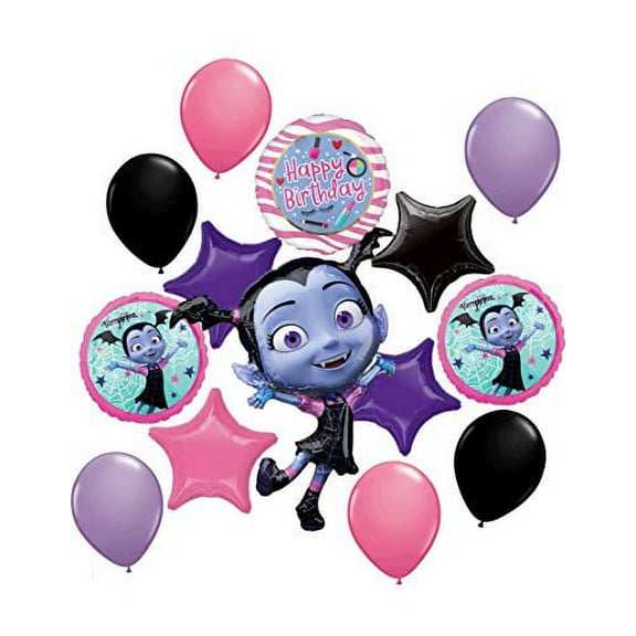 Vampirina Party Supplies Birthday Balloon Bouquet Decorations 14 piece kit