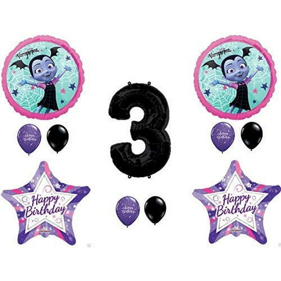 Vampirina Vampire Girl 3rd Birthday Party Balloons Decoration Supplies Third