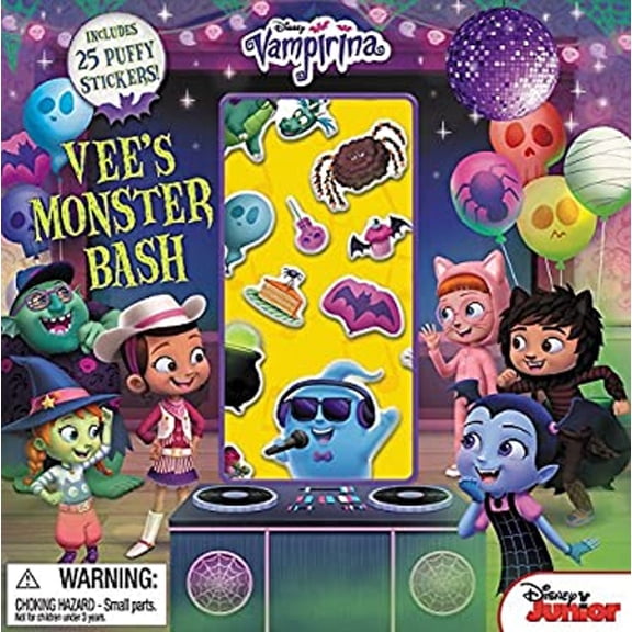 Pre-Owned Vampirina Vee's Monster Bash [With Puffy Stickers] (Paperback) 1368020607 9781368020602