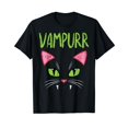 thumbnail image 1 of Vampurr Vampire Cat Funny Halloween Costume Women Girls T-Shirt, 1 of 5