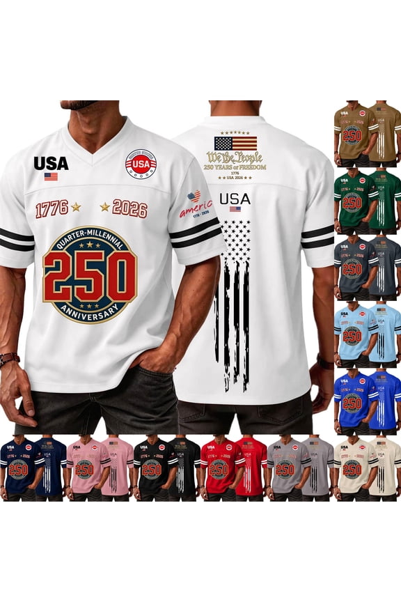 250 Anniversary Usa Shirts Mens Short Sleeve Round Neck We the Peaple Tees Independence Day American Flag Striped Shirt Usa Flag Big and Tall Tshirts Red 2XL