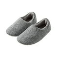 thumbnail image 1 of Vamuko House Slippers for Woman Cute Plush Shower Shoes 2025 Solid Fuzzy Slip on Shoes Curly Warm Cushioned Memory Foam Slippers Fluffy Slippers Gray 8.5, 1 of 3