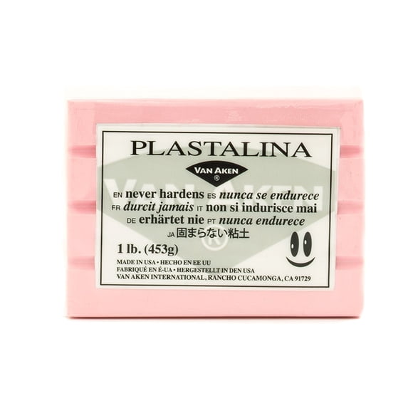 Van Aken Plastalina Modeling Clay - 1 lb, Pastel Pink