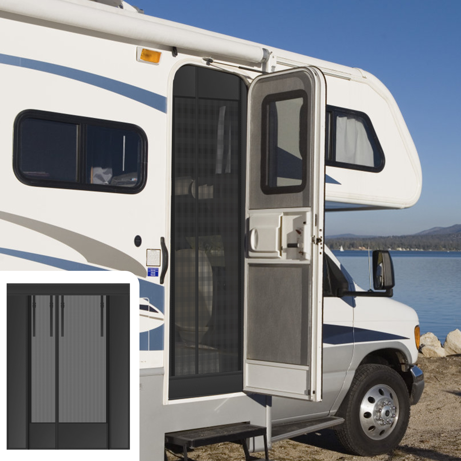 Van Bug Screen Sliding Door Bug Screen Sturdy Insect Netting