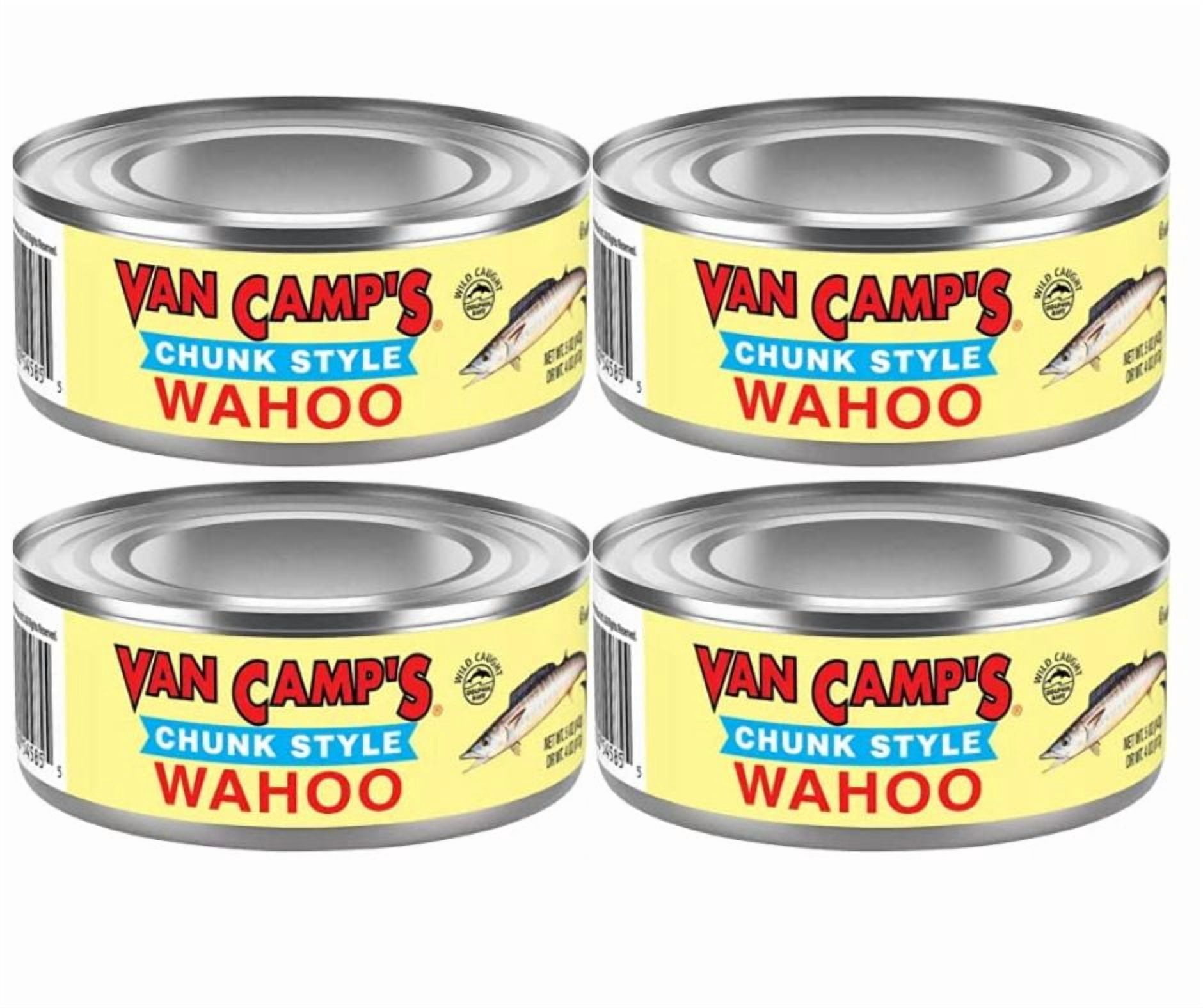 Van Camp's Chunk Style Wahoo Tuna (Pack of 4 Cans) 5 Oz