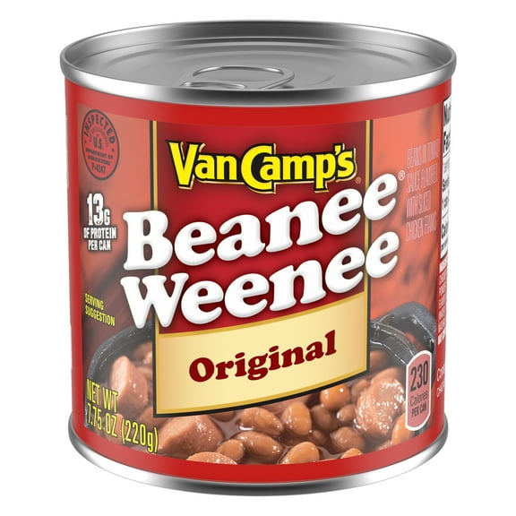 Van Camp's Original Beanee Weenee, Canned Food, 7.75 oz.