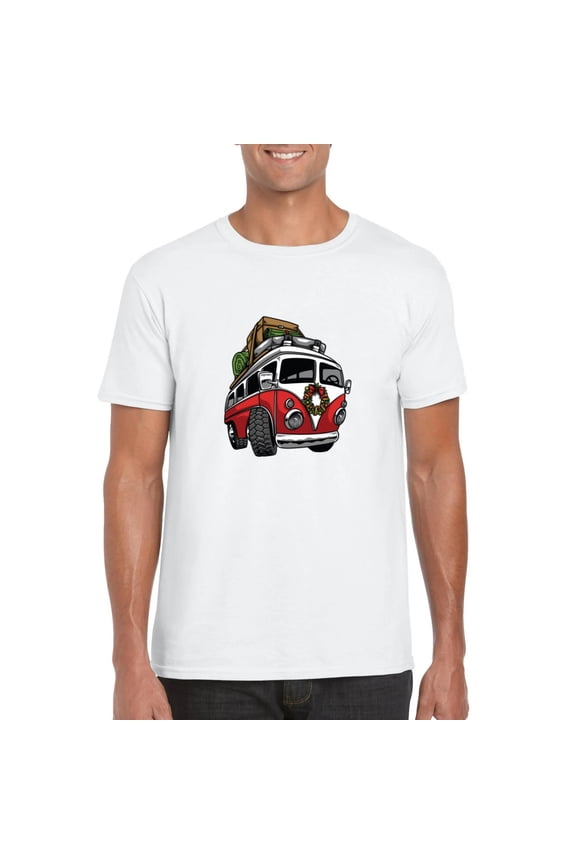 Van Camper Holiday Vintage VW Travel Adventure Road Trip T-Shirt, for men & women, up to size 5XL