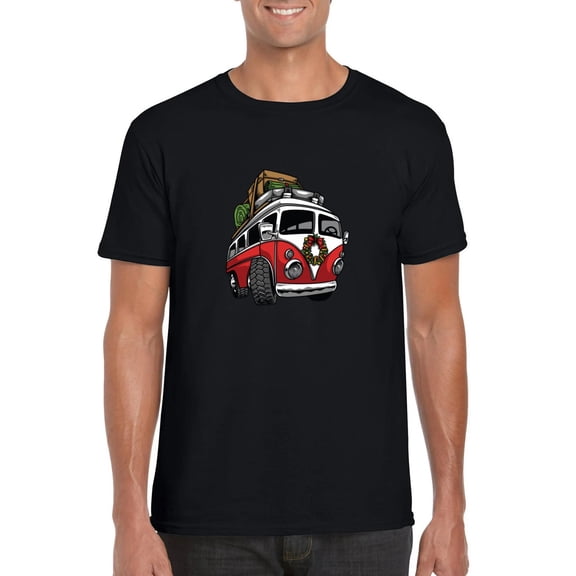 Van Camper Holiday Vintage VW Travel Adventure Road Trip T-Shirt, for men & women, up to size 5XL