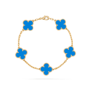 LUXEUGEM Van-Cleef & Arpel-s Womens Vintage Alhambra Bracelet for Women Ladies Lucky Clover Bracelet