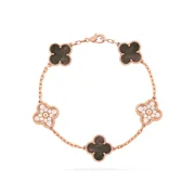 Womens Vintage Alhambra Bracelet for Women Ladies Lucky Clover