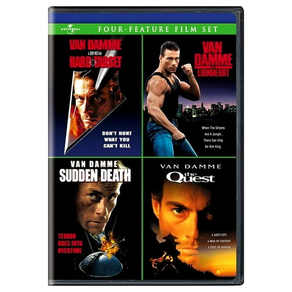 Van Damme Four-Feature Film Set (Hard Target / Lionheart / Sudden Death / The Quest)