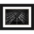 thumbnail image 1 of Van De, Jeroen 32x23 Black Ornate Wood Framed with Double Matting Museum Art Print Titled - Diamond Windows, 1 of 4