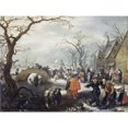 thumbnail image 1 of Van De Venne Shrove Tuesday In Country Painting Extra Large XL Wall Art Poster Print, 1 of 3