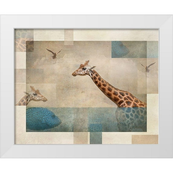 Van Deelen, Ellen 18x15 White Modern Wood Framed Museum Art Print Titled - Fantasy....