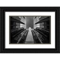 thumbnail image 1 of Van Den, Jef 24x17 Black Ornate Wood Framed with Double Matting Museum Art Print Titled - Turning Shapes, 1 of 4