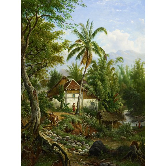 Van Den Kerkhoff Indian Landscape Extra Large XL Wall Art Poster Print