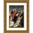 thumbnail image 1 of Van Der Goes, Hugo 17x24 Gold Ornate Wood Framed with Double Matting Museum Art Print Titled - Lamentation, 1 of 4