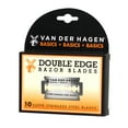 thumbnail image 1 of Van Der Hagen Basics Double Edge Razor Blades, Stainless Steel, Men, 10 Count, 1 of 7