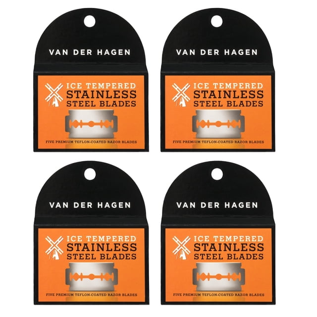 Van Der Hagen Stainless Steel Double Edge Razor Blades 5 Blades (Pack