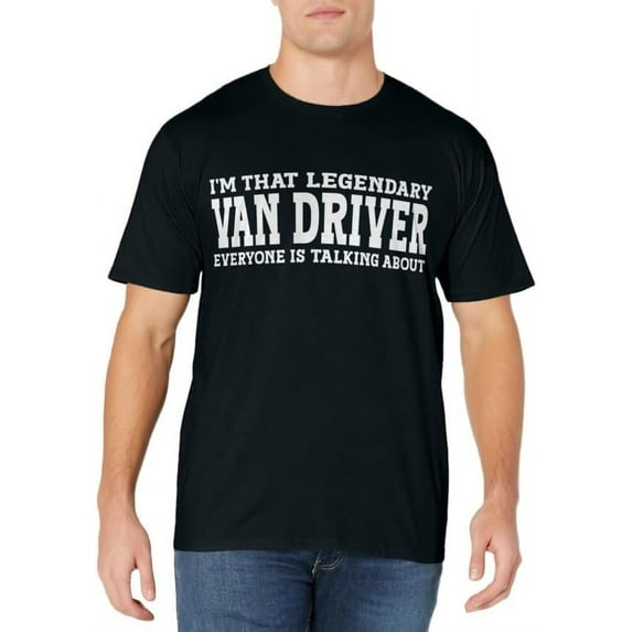 Van Driver Job Title Employee Funny Worker Van Driver T-Shirt