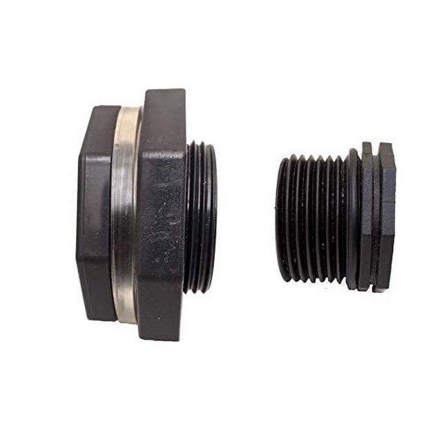 Van Enterprises 1" Drain Valve Plug Kit for Rain Barrels, Tuff Stuff