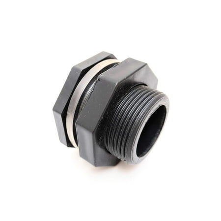 Van Enterprises 1" PRO Series HD Bulkhead [Socket Ends] for Rain Barrels, Aquariums, Aquaponics, Water Tanks