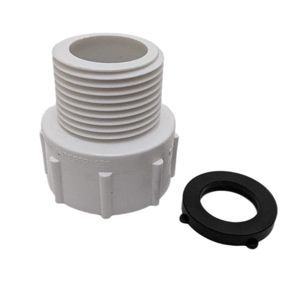 Van Enterprises 3/4" NPT Male x 3/4 GHT Female, PVC Non Brass, MNPT x FGHT Garden Hose Adapter Fitting