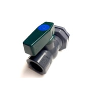 Van Enterprises Rain Barrel Garden Spigot Kit - 1 PVC Ball Valve Hose Bibb with Bulkhead Fitting Adapter