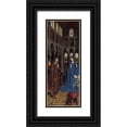 thumbnail image 1 of Van Eyck, Jan 12x24 Black Ornate Wood Framed with Double Matting Museum Art Print Titled - Annunciation, 1 of 4