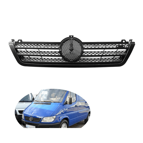 Van Front Grille Grill with Trim Molding For Freightliner Do-dge Sprinter 2500 3500