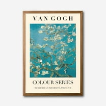 Van Gogh Almond Blossom Canvas Wall Art Colour Series, Framed Modern Print