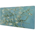 thumbnail image 1 of Van Gogh Almond Blossom Gaming Mouse Pad Non Slip XL Large Mousepad Stitched Edge Rubber Base Desk Mat for Laptop PC Computer, 1 of 5