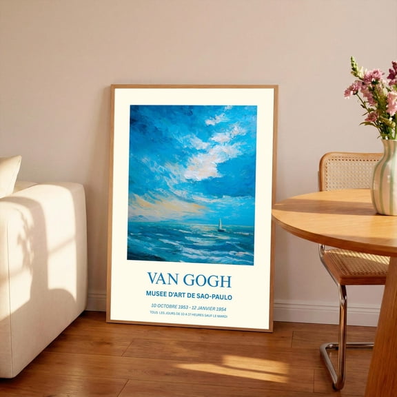 Van Gogh Art Impressionist Museum Grade Seascape, Unframed Poster