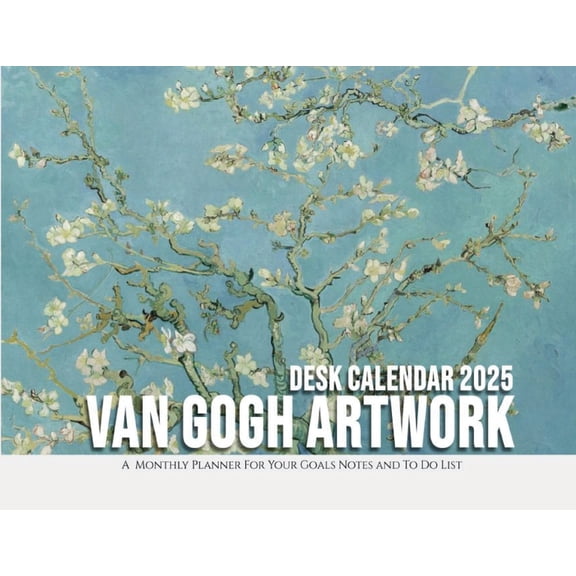 Van Gogh Artwork Desk Calendar 2025: A Monthly Planner For Your Goals, Notes, and To-Do List, (Paperback)