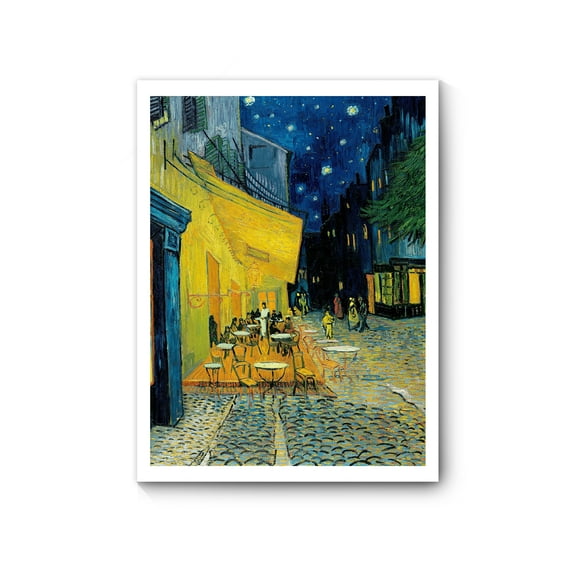 Van Gogh Canvas Print Wall Art, Famous Oil Painting Art Prints Reproduction Cafe Terrace in Arles At Night