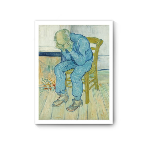 Van Gogh Canvas Wall Art, Famous Oil Painting Art Prints Reproduction Sorrowing Old Man, Modern Artwork Canvas Poster