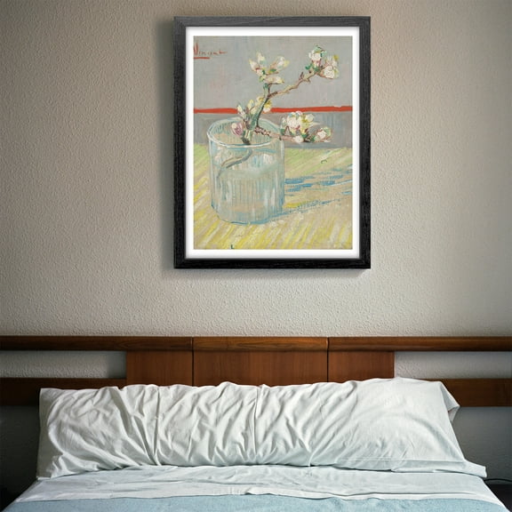 Van Gogh Canvas Wall Art, Famous Oil Painting Art Prints Reproduction, Spring of Flowering Almond in a Glass, Modern Artwork Canvas Poster