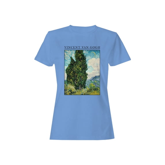 Van Gogh Cypress Art Print Women's T-shirt