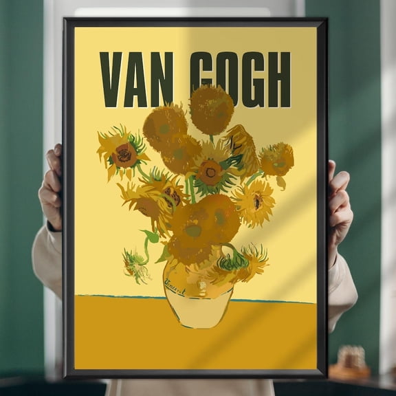 Van Gogh Flowers Art Print: Classic Floral Masterpiece UNFRAMED PAPER POSTER, Home Decor, Vintage Gift, Living Room Dercor