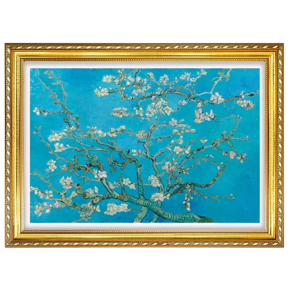 Van Gogh Framed Wall Art Print Branches With Almond Blossom Classic Wall Decor Vintage Art Room Decor