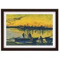 thumbnail image 1 of Van Gogh Framed Wall Art Print Coal Barges Classic Wall Decor Vintage Art Room Decor, 1 of 8