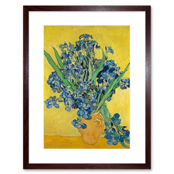 Van Gogh Irises Painting Framed Wall Art Print