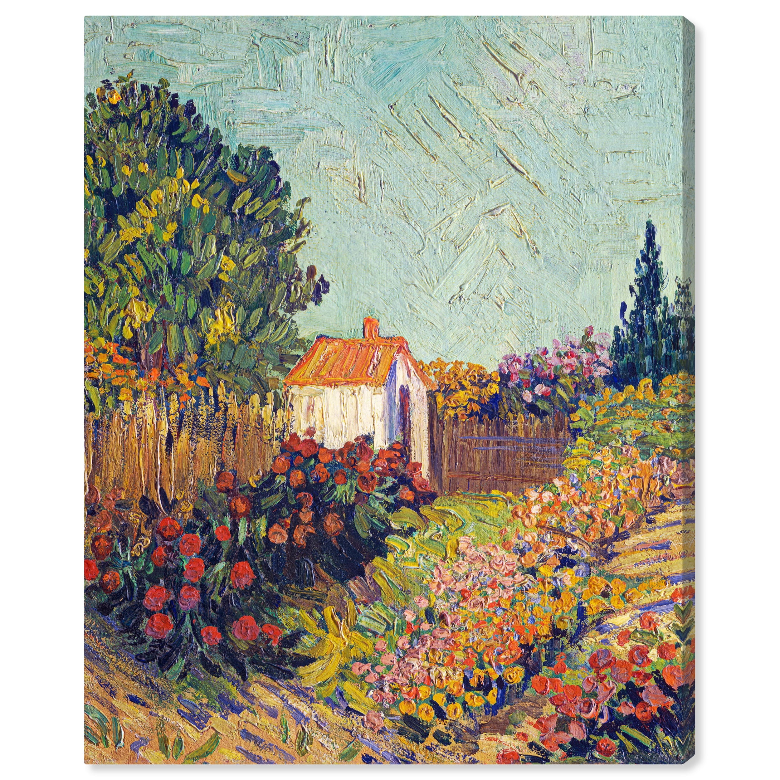Vincent Van Gogh Landscape Canvas Wall Art, 16" x 20"