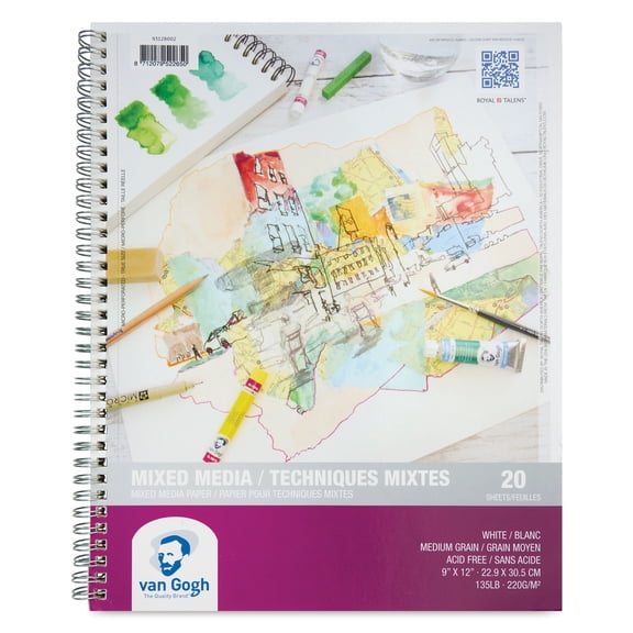 Van Gogh Mixed Media Pad - 9" x 12", 135 lb, 20 Sheets