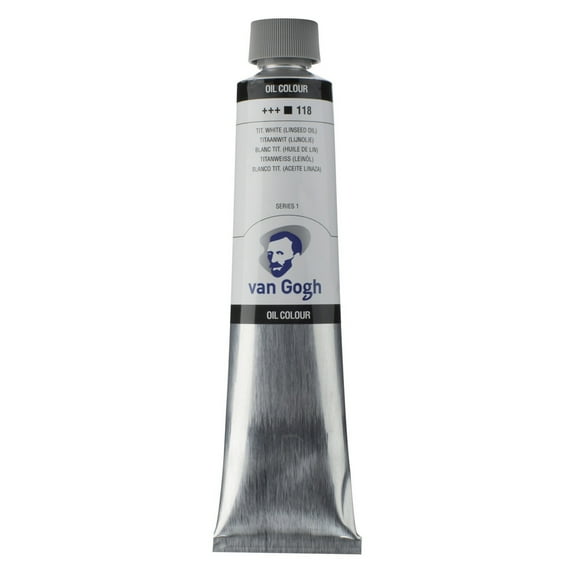 Van Gogh Oil Color, 200ml Tube, Titanium White-Linseed
